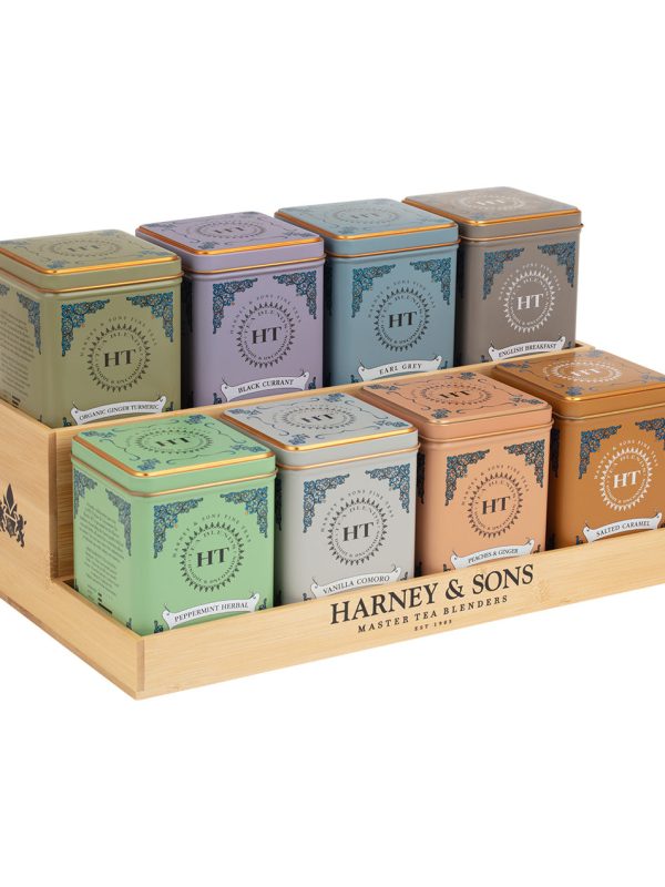 Harney & Sons Bamboo Display Rack – 8 HT, Classic or 8 oz tins