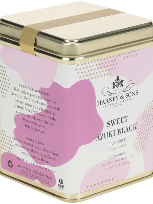 Sweet Azuki Black, Tin of 20 Sachets