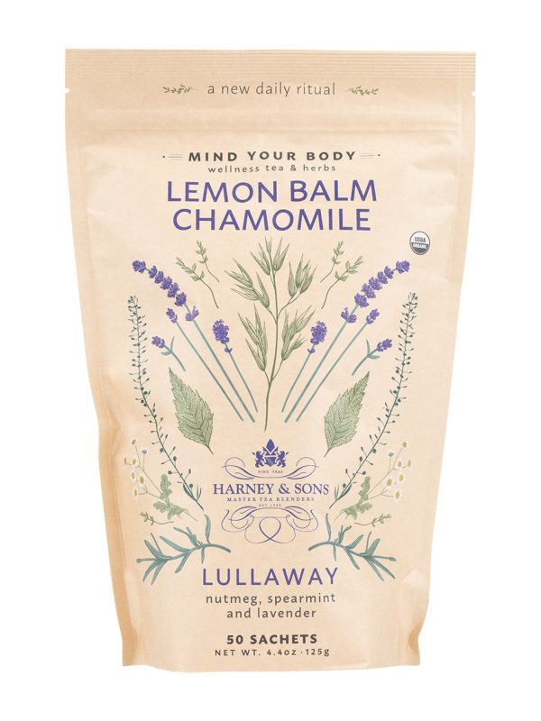 Organic Lemon Balm Chamomile, Bag of 50 Sachets