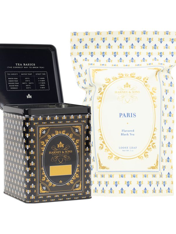 Harney & Sons Hinged Storage Canister – Paris Loose Tea Bundle