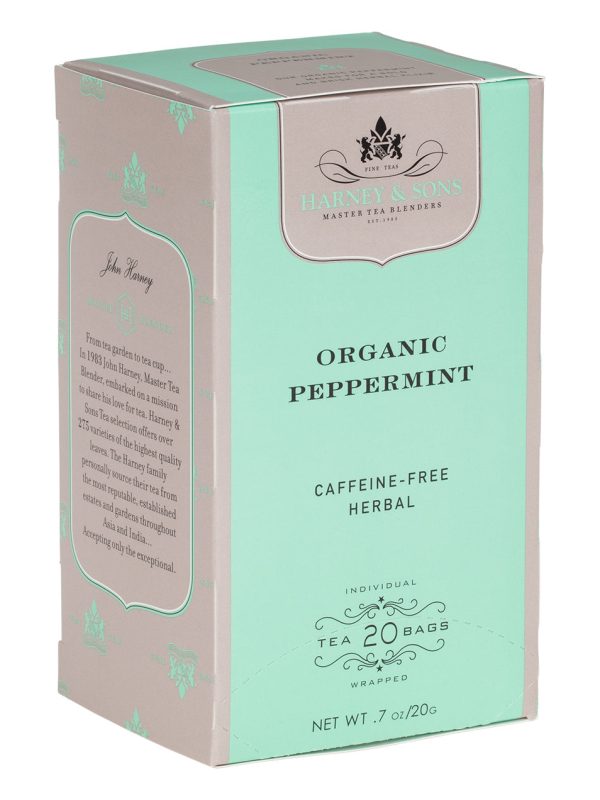 Organic Peppermint Herbal Premium Teabags