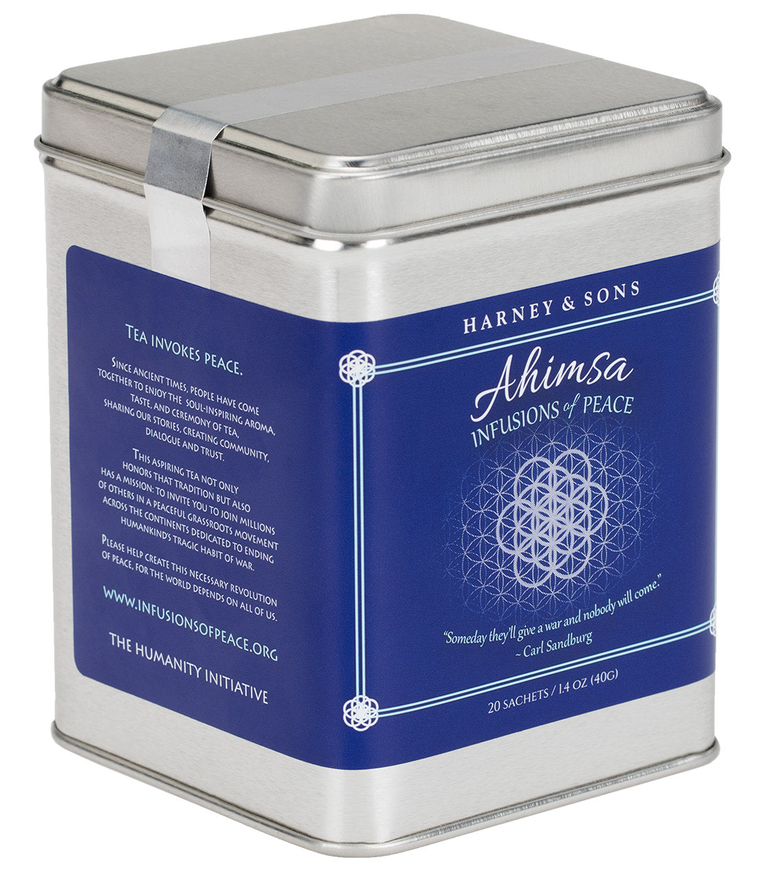 Ahimsa Tea, Tin of 20 Sachets