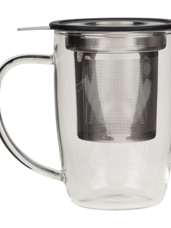 Forlife NewLeaf Glass Tall Tea Mug (Assorted Colors)