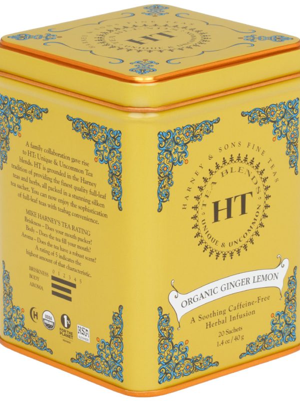Organic Ginger Lemon, HT Tin of 20 Sachets